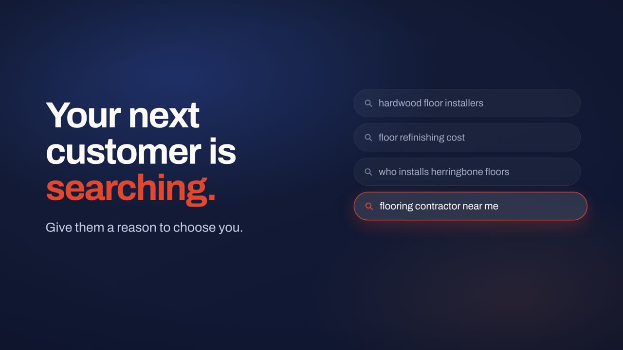 Your next customer is searching. Give them a reason to choose you.